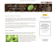 Tablet Screenshot of mindfulnesseveryday.org